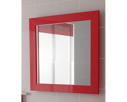 Зеркало "Сакура" 90см, красный со светодиодной подсветкой	 (код 26606)					
