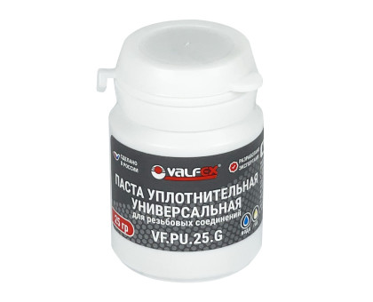 Паста уплотнительная универсальная VALFEX 25 г (Вода, газ) (VF.PU.25.G) Паста уплотнительная универсальная VALFEX 25 г (Вода, газ) (VF.PU.25.G)