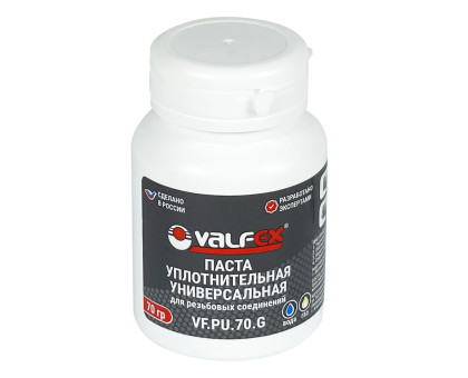 Паста уплотнительная универсальная VALFEX 70 г (Вода, газ) (VF.PU.70.G) Паста уплотнительная универсальная VALFEX 70 г (Вода, газ) (VF.PU.70.G)