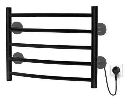Полотенцесушитель электрический ITECH, TANGO, 65 Вт, 53х40, черный матовый, прав., П5 I 05 313