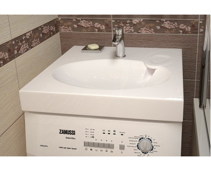 Раковина Comfort 600х545 для ванной комнаты для установки над стиральной машинкой										