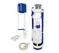 Арматура д/бачка нижний подвод.с плоским клапаном АС-12.1М(хром.кнопка)