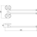 Держатель для полотенец поворотный(2-ой) Savol S-008602