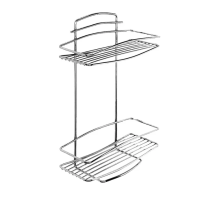 Полка двухъярусная прямая, проволока стальная, 12, Milardo, 212W020M44