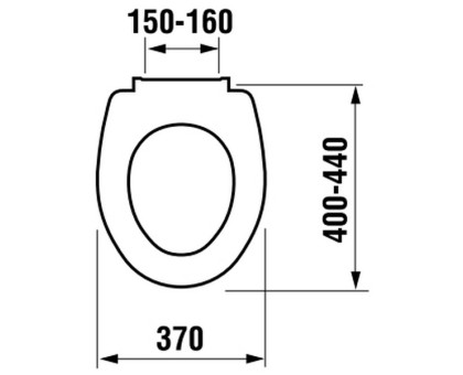 Сиденье для унитаза ZETA термопласт 8.9327.2.0000.1(JIKA)