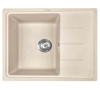 Мойка I-TECH квадратная с сушилкой 615x500x200 кварц, песчаный берег								