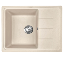 Мойка I-TECH квадратная с сушилкой 615x500x200 кварц, песчаный берег								