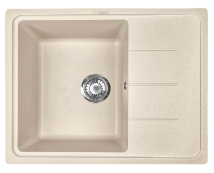 Мойка I-TECH квадратная с сушилкой 615x500x200 кварц, песчаный берег								