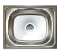 Мойка нерж AISI 430 накладн 500х400 0,4мм б/сиф 1 1/2 Владикс V-407