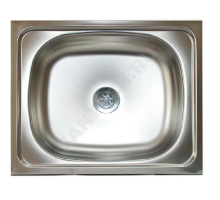 Мойка нерж AISI 430 накладн 500х400 0,4мм б/сиф 1 1/2 Владикс V-407