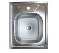 Мойка нерж AISI 430 накладн 500х600 0,6мм б/сиф 1 1/2 Владикс L-404