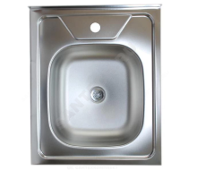 Мойка нерж AISI 430 накладн 500х600 0,6мм б/сиф 1 1/2 Владикс L-404