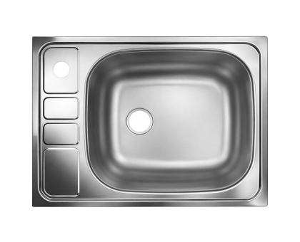 Мойка нерж. "Юкинокс" Классика 56*43,5 врезная левая (CLM560.435-5K 2L) 