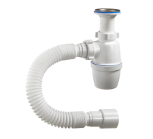 Сифон для мойки 1 1/2"х40, нерж.вып., с гт 40х40/50 (арт.А-40029)