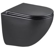 Унитаз Lemark GLAZER подвесной, черный матовый (9612004)
