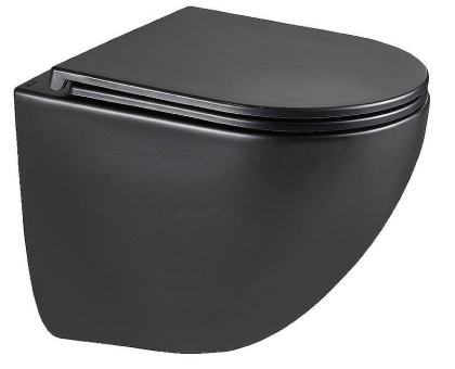 Унитаз Lemark GLAZER подвесной, черный матовый (9612004)