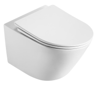 Унитаз подвесной безободковый (торнадо) D&K Rhein.Bach 500*360*350мм,сиденье микролифт,бел DT1476516