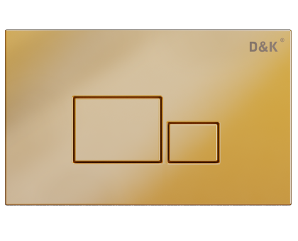 Клавиша смыва DK матовое золото Quadro (DB1519003)