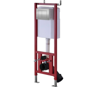 Инсталляция рамная скрытого монтажа с клавишей хром D&K 400*165*1160мм (DI8140116)