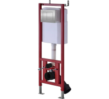 Инсталляция рамная скрытого монтажа с клавишей хром D&K 400*165*1160мм (DI8140116)