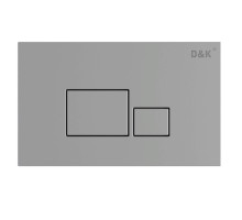 Клавиша смыва D&K Quadro DB1519002, универсальная, матовый ХРОМ