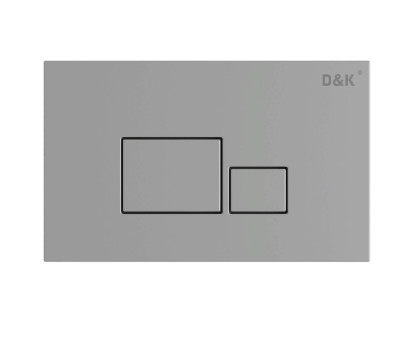 Клавиша смыва D&K Quadro DB1519002, универсальная, матовый ХРОМ