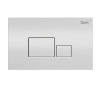 Клавиша смыва D&K Quadro DB1519001, универсальная, ХРОМ