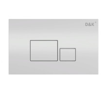 Клавиша смыва D&K Quadro DB1519001, универсальная, хром