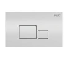 Клавиша смыва D&K Quadro DB1519001, универсальная, ХРОМ