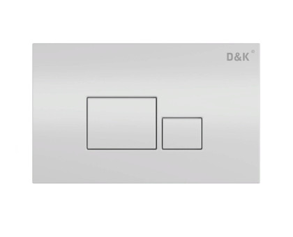 Клавиша смыва D&K Quadro DB1519001, универсальная, хром