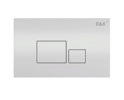 Клавиша смыва D&K Quadro DB1519001, универсальная, ХРОМ