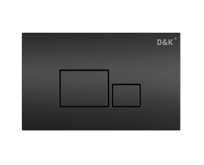 Клавиша смыва D&K Quadro DB1519025, универсальная, черный