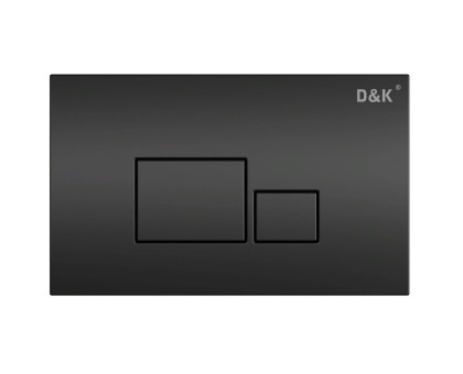 Клавиша смыва D&K Quadro DB1519025, универсальная, ЧЁРНАЯ