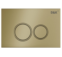 Клавиша смыва D&K Bayern DB1529007 (арт.инсталл DI8050127), матовое золото