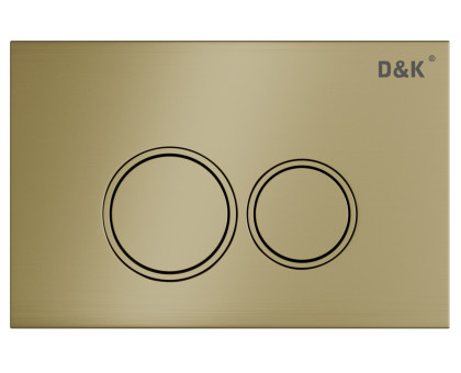 Клавиша смыва D&K Bayern DB1529007 (арт.инсталл DI8050127), матовое золото