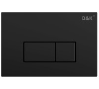 Клавиша смыва D&K Rhein (арт.инсталл DI8050127), черный (DB1499025)