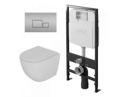 Комплект Унитаз+Инсталляция D&K DI8055119+Клавиша смыва D&K Quadro DB1519002 (DS1391604) Комплект Унитаз+Инсталляция D&K DI8055119+Клавиша смыва D&K Quadro DB1519002 (DS1391604)