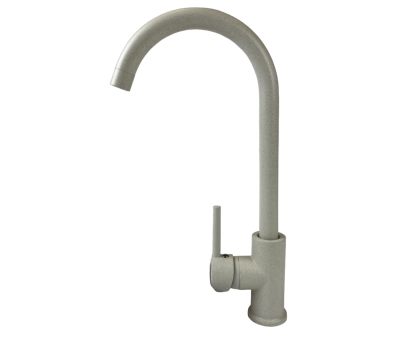 Смеситель для кухни I-TECH, ALTAIR 51, однорычажный, белый камень, гайка								