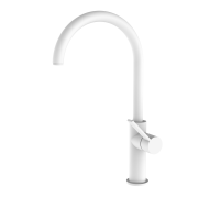 Смеситель Zipponi для кухни с поворотным Pизливом, БЕЛЫЙ матовый 17813DD-Z01 