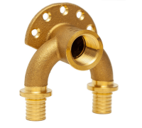 Двойное настенное колено, латунь, 16(2,2)х1/2х16 (2,2) H-ZU1602F ZEISSLER