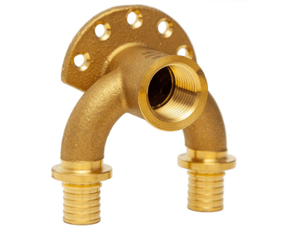 Двойное настенное колено, латунь, 16(2,2)х1/2х16 (2,2) H-ZU1602F ZEISSLER