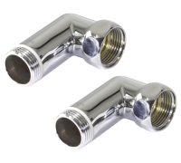 Угловые соединения для полотенцесушителя хром 1"х1/2" внутренняя/наружная резьба K3-LFM042 TIM 