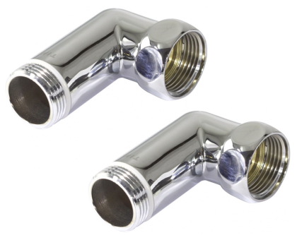Угловые соединения для полотенцесушителя хром 1"х1/2" внутренняя/наружная резьба K3-LFM042 TIM 