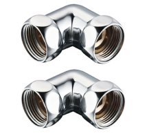 Угловые соединения для полотенцесушителя хром 1/2" с внутренней резьбой K9-LF022 TIM