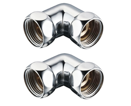 Угловые соединения для полотенцесушителя хром 1/2" с внутренней резьбой K9-LF022 TIM