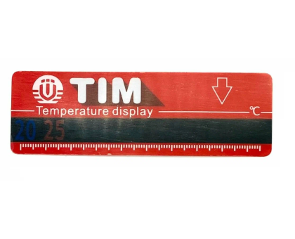 Термометр-полоска на коллекторах подачи(красный) M323-1 TIM (20-60)