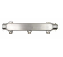 Коллектор из нерж стали с межосевым расстоянием выходов 100 мм. 1"х1/2"-3 выхода ZSc.404.060403S 