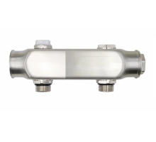 Коллектор из нерж стали с межосевым расстоянием выходов 100 мм. 1"х1/2"-2 выхода ZSc.404.060402S