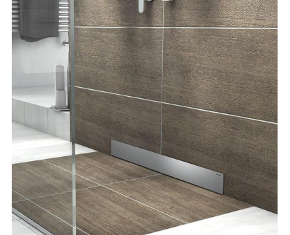 Душ лоток для монтаж в стену,(сух затв и гидрозатвор) наклон панель, нерж сталь-глян 60х700BAD817002