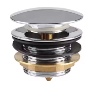 Донный клапан с переливом 1 1/2" (хромированный)BAR0404B TIM